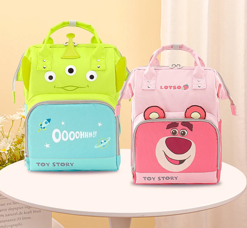 Disney Toy Story New Urine Bag Backpack Luxury Brand Baby Bag Urine Bag Large Capacity Multifunctional Cartoon Fashion Urine Bag