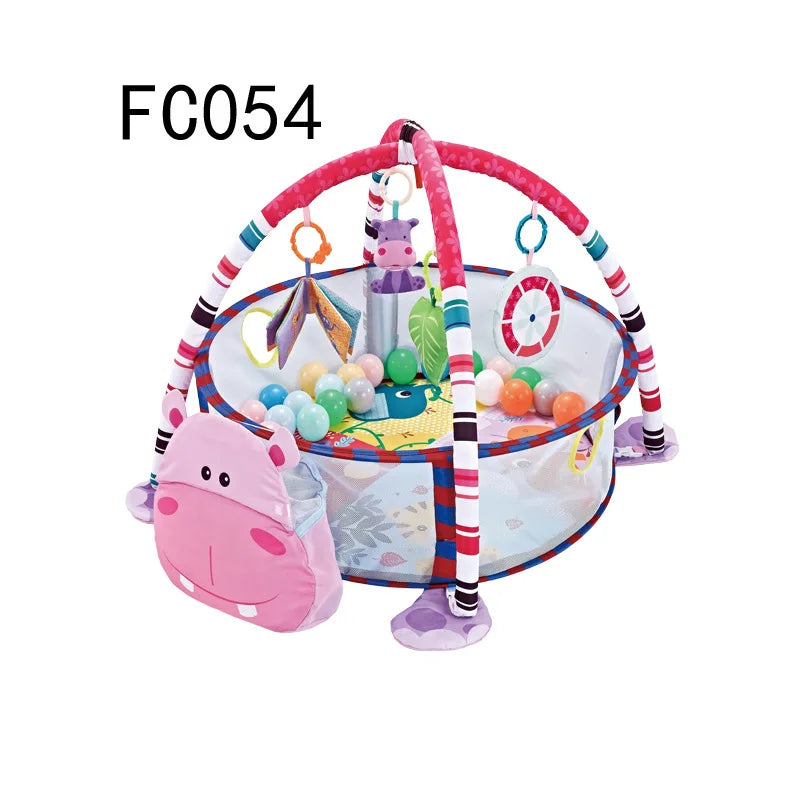 Baby 3-in-1 Fitness Rack Game Blanket Manufacturers Cartoon Animal Crawling Floor Mat Turtle Ocean Ball Pool Comfort