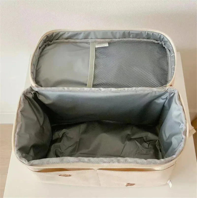 Baby Diaper Bag Outdoor Mommy Shoulder Bag Waterproof Baby Bottle Insulation Mommy Bag Baby Cart Hanging Bag Trolley Accessories