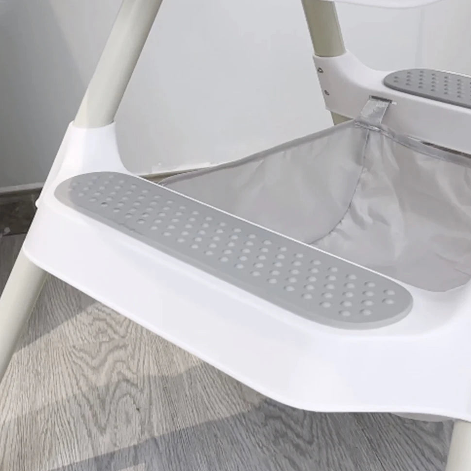 UBRAVOO Baby High Chair 6 Months Plus, 2-in-1  with Footrest, Detachable Double Tray, Easy to Clean Feeding