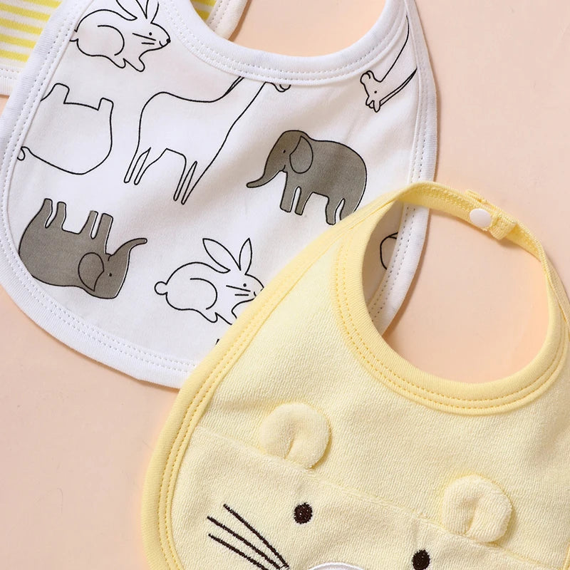 Baby saliva towel baby bib cotton supplies complementary food waterproof anti-vomiting milk newborn cute eating bib