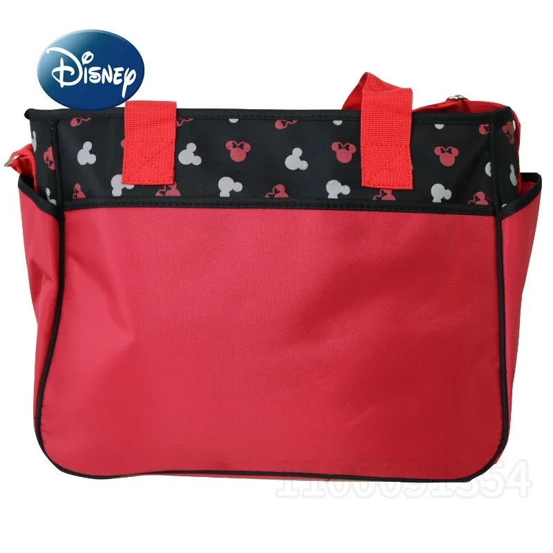 Disney Mickey New Diaper Bag Handbag Cartoon Cute Fashion 2-piece Baby Bag Large Capacity Multi Functional Baby Diaper Bag