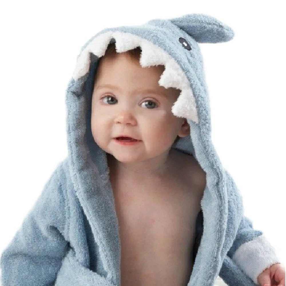 2024 Baby Boy Bathrobe Hooded Towels Unisex Infant Bath robe Towel For Toddle Terry Ultra Absorbent Durable Blankets