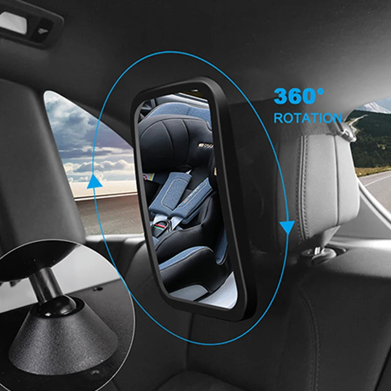 Baby Monitor Mirror Interior Car Seat Back Headrest Mirror For Baby Mirrors Kids Rear Seat Safety Monitor 360 Degree Rotation