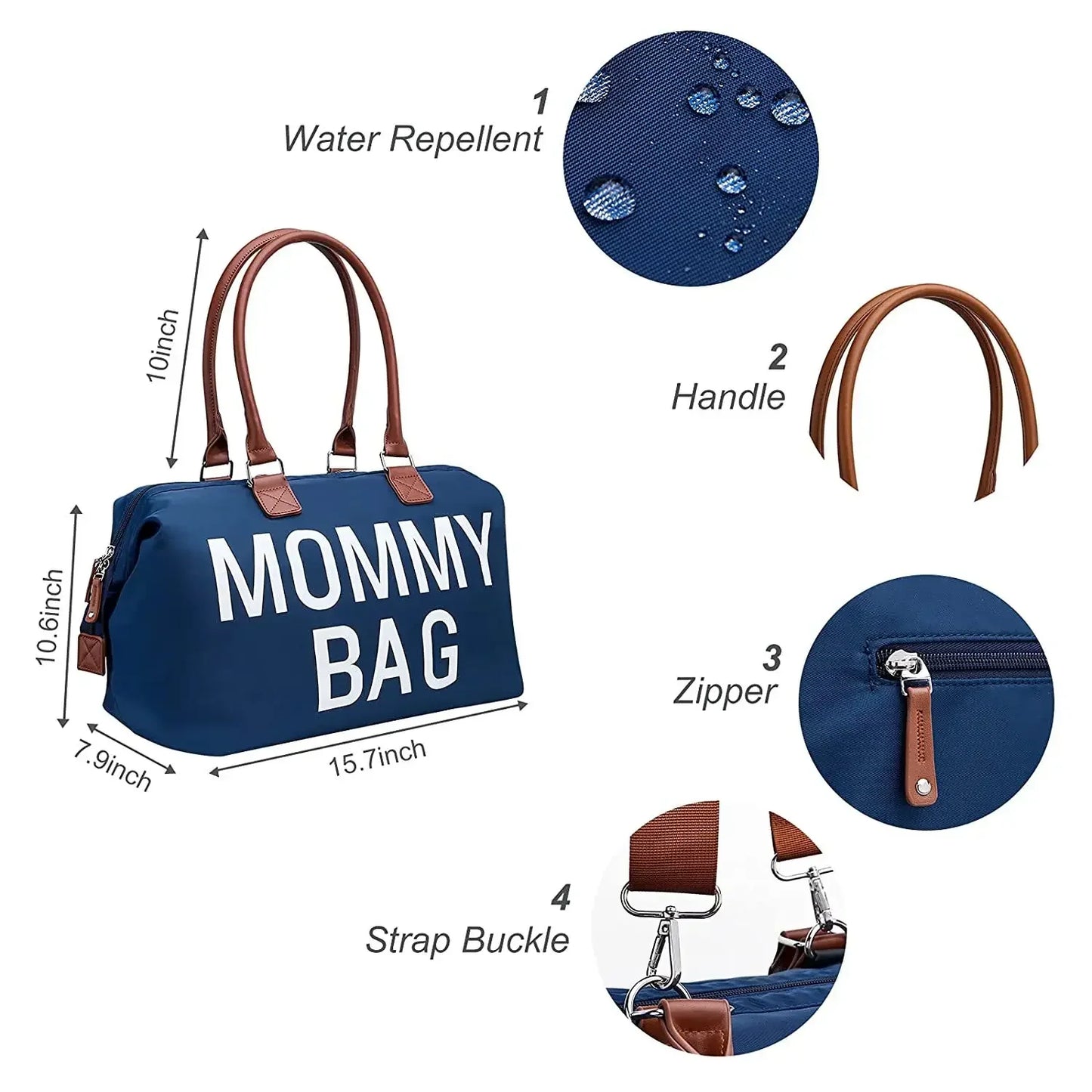 Mama Tote Bag Maternity Diaper Mommy Large Capacity Bag Women Nappy Organizer Stroller  Bag Baby Care Travel Backpack Mom Gifts