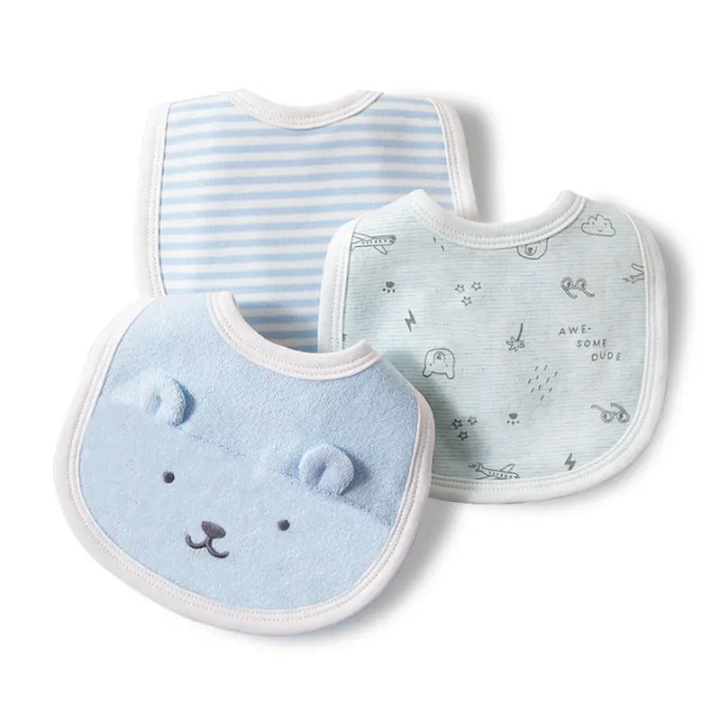 Baby saliva towel baby bib cotton supplies complementary food waterproof anti-vomiting milk newborn cute eating bib