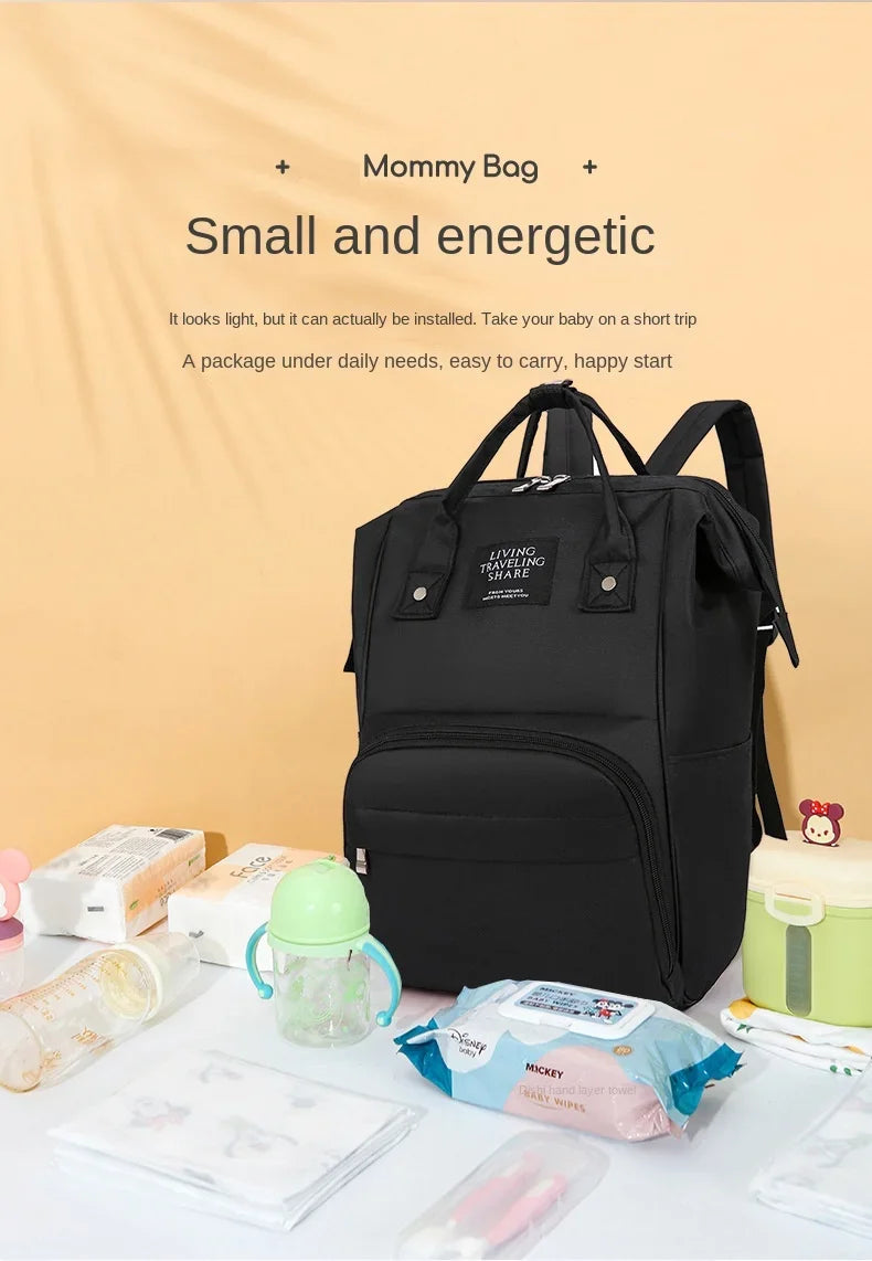 Nappy Backpack Diaper Bag Mummy Large Capacity Bag Mom Baby Multi-Function Waterproof Outdoor Travel Diaper Bags for Baby Care