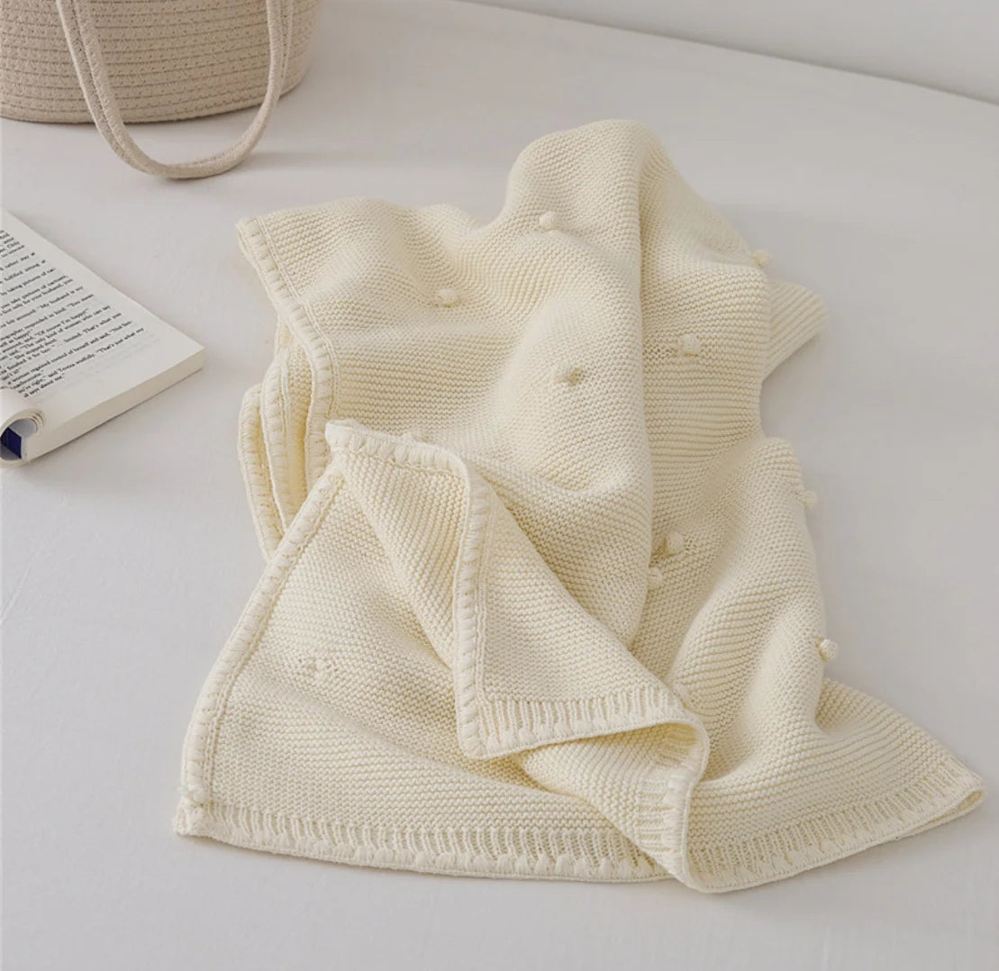 Knitted Baby Blanket Newborn Nordic Throw Blankets For Sofa Cotton Soft Swaddle Blankets For Girl Boy Infant Sleeping Cover