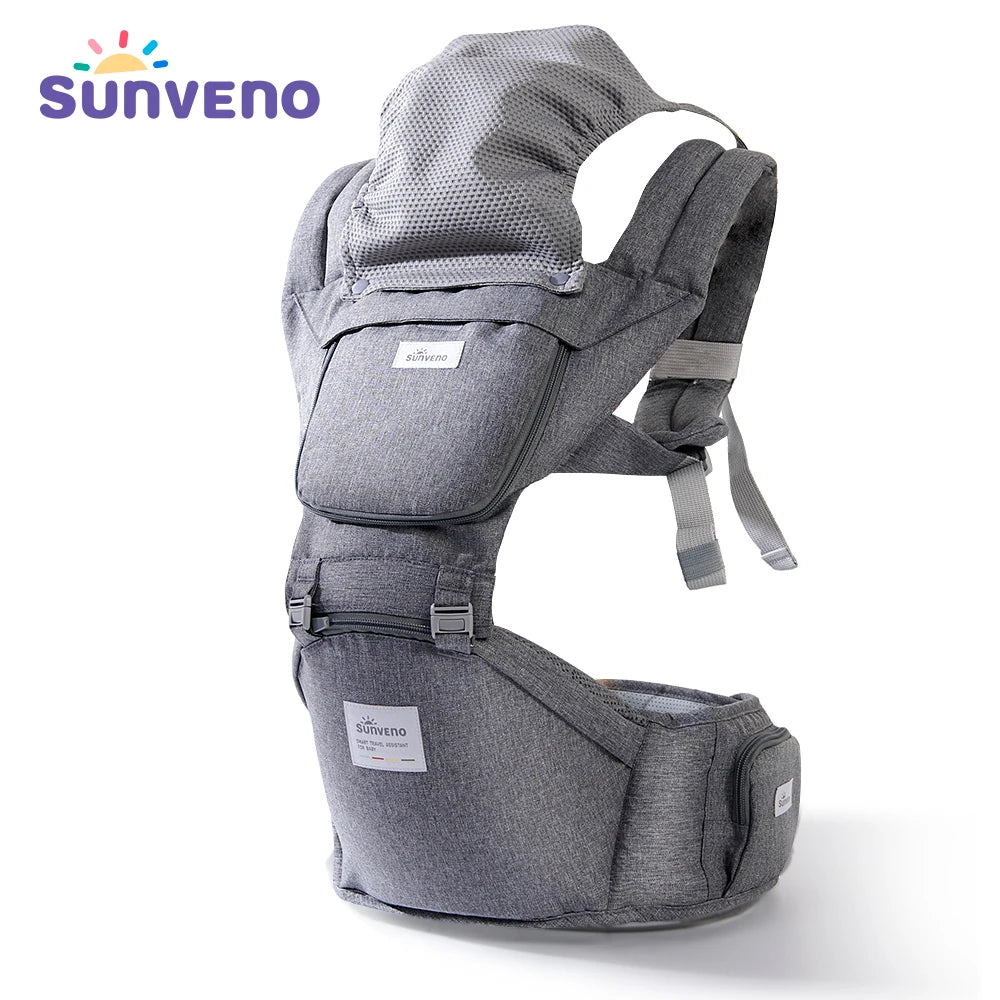 Sunveno Baby Carrier Infant Hip Seat Carrier Bebe Kangaroo Sling for Newborns Backpack Carrier Baby Travel Activity Gear