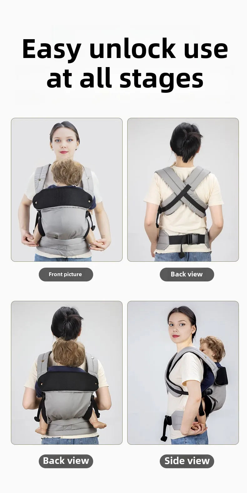 3-36 Month Baby Sling Baby Carrier Wrap Infant Backpack Portable Babies Bag Ergonomic Multi-use Carriers Accessories for Newborn