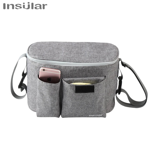 Baby Stroller Bag Nappy Diaper Mummy Bag Carriage Hanging Basket Storage Organizer Travel Feeding Bottle Stroller Accessories