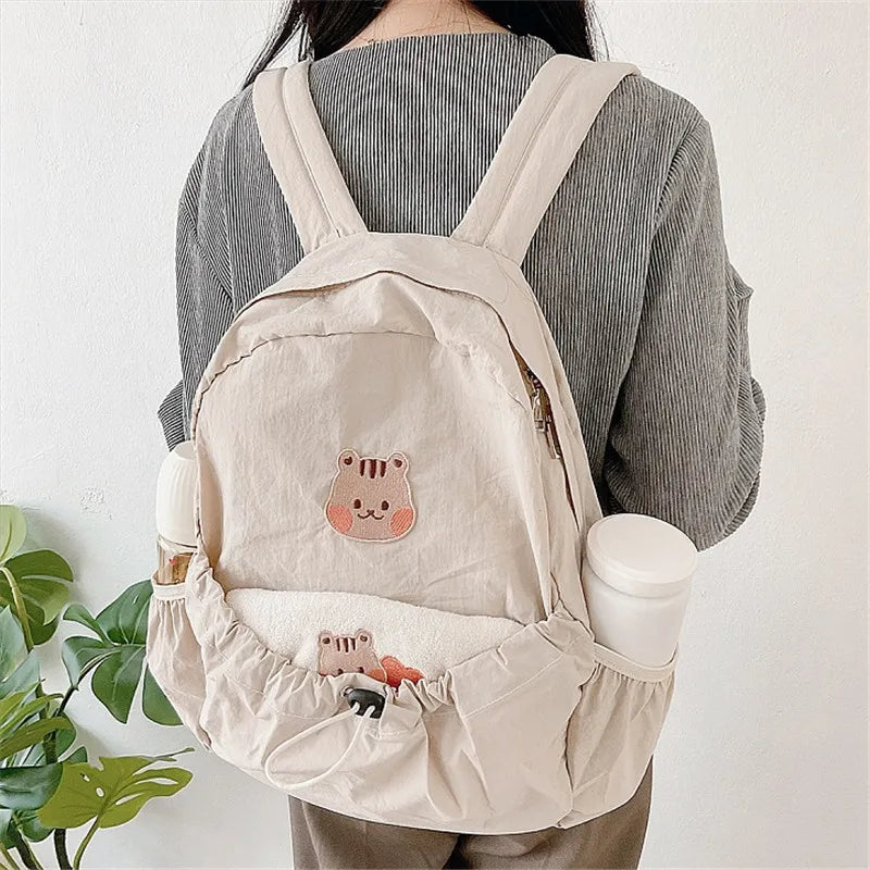 Korean Baby Diaper Backpack Bag Large Capacity Portable Cartoon Bear Travel Shoulder Bags Mommy Bag