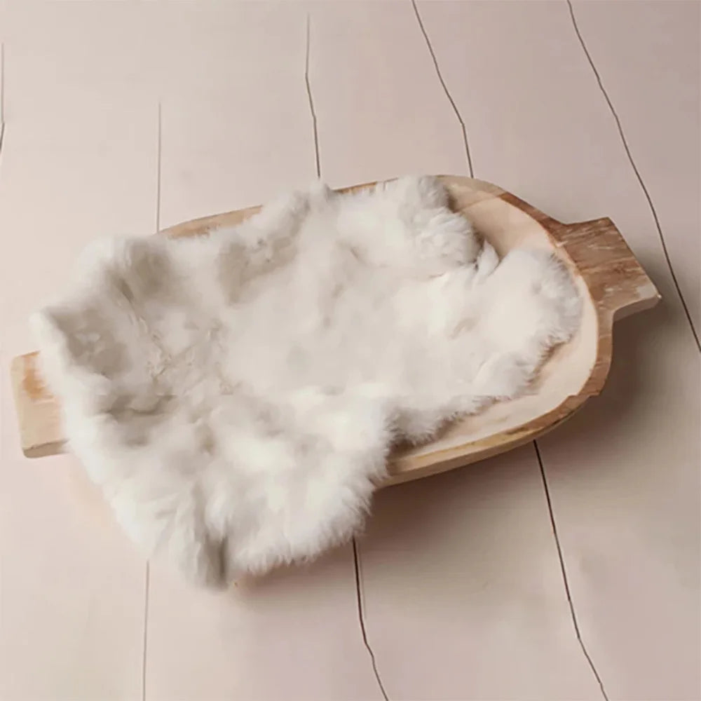 16 Colours Rabbit Fur Blankets of Newborn Photography Props Basket Filling Props Blanket Bunny Wool Background Photo Accessories