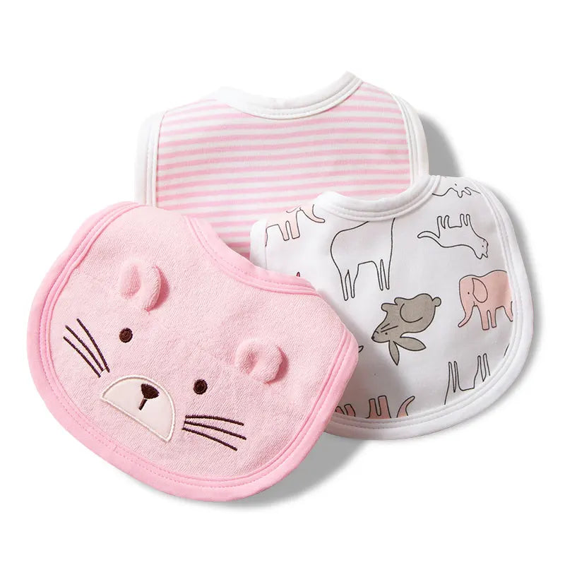 Baby saliva towel baby bib cotton supplies complementary food waterproof anti-vomiting milk newborn cute eating bib