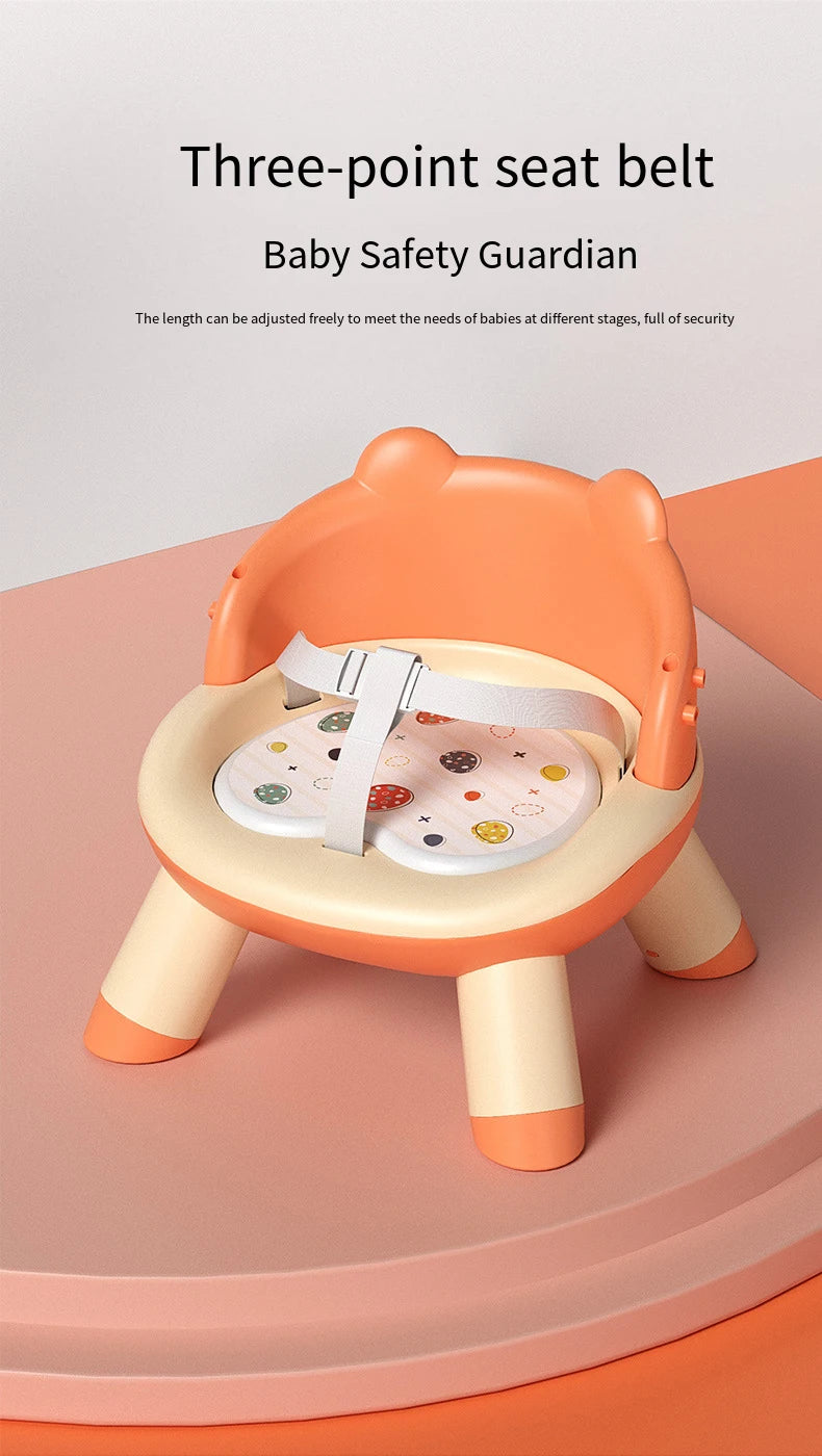 Baby dining chair Baby call chair back learn to sit small stool Low detachable table seat children