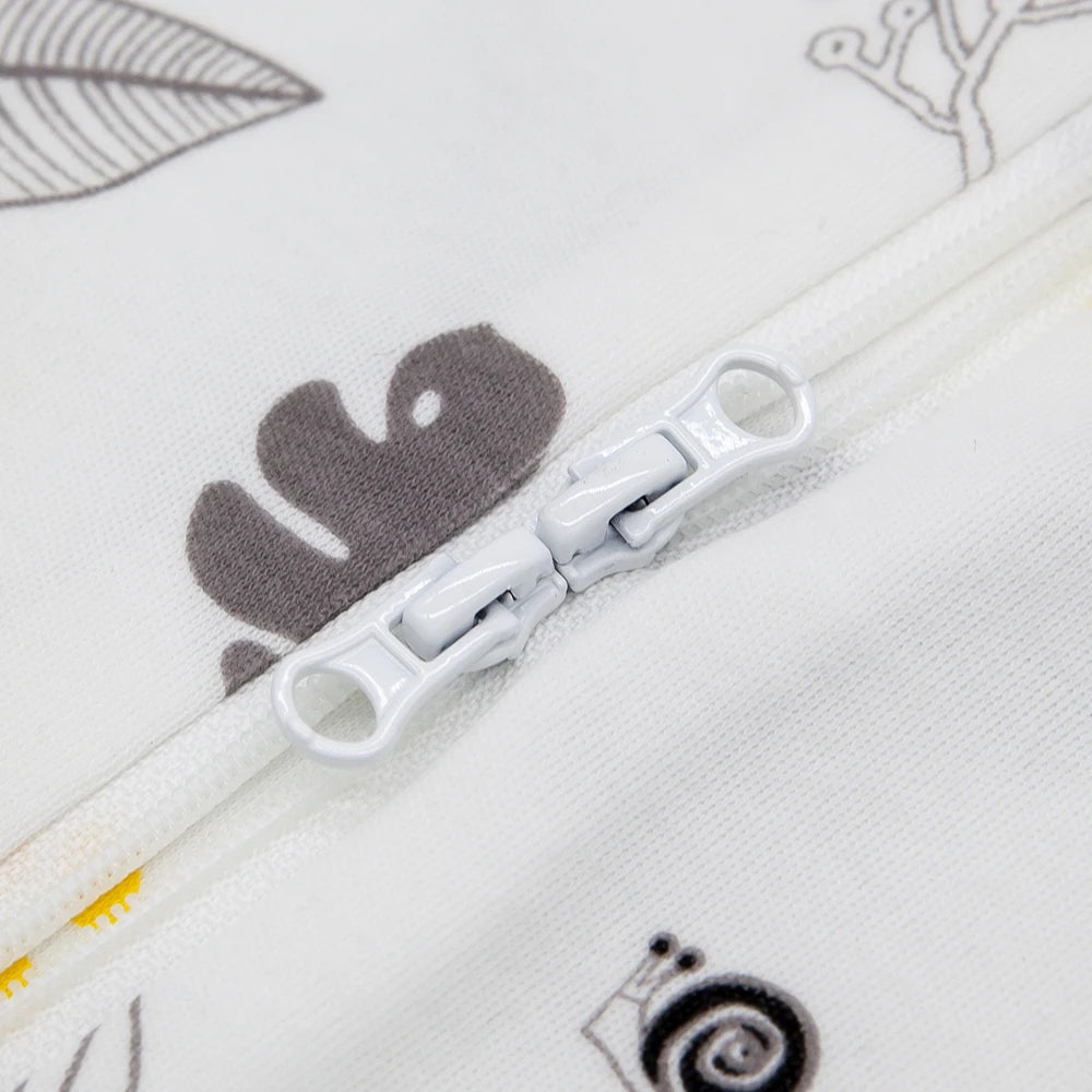 Baby Sleeping Bags Summer Thin Newborn Swaddle Blanket For 0-12Months Infant 100% Cotton Soft Newborn Wrapping 2-Ways Zipper