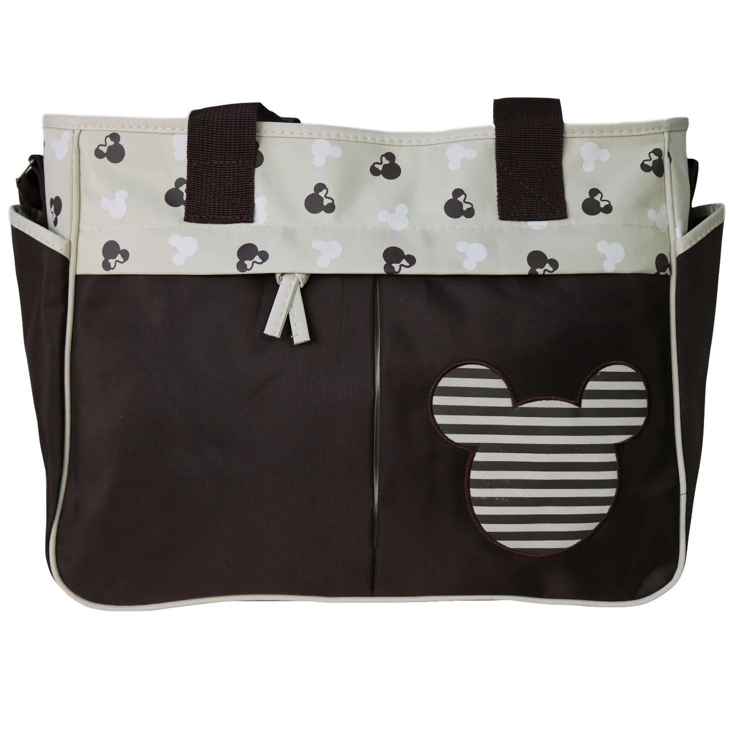 Disney Mickey New Diaper Bag Handbag Cartoon Cute Fashion 2-piece Baby Bag Large Capacity Multi Functional Baby Diaper Bag