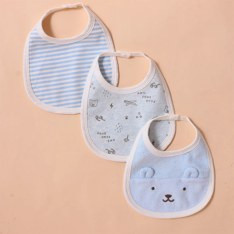 Baby saliva towel baby bib cotton supplies complementary food waterproof anti-vomiting milk newborn cute eating bib