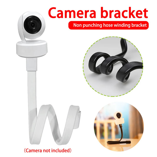 Camera Holder Baby Monitor Adjustable Bracket Universal 1/4 Screw Flexible Clip Hose Camera Mount Security Camcorder Stand