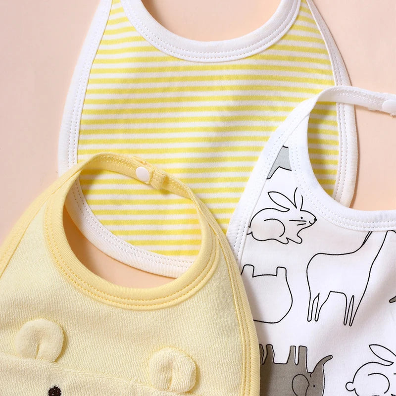 Baby saliva towel baby bib cotton supplies complementary food waterproof anti-vomiting milk newborn cute eating bib