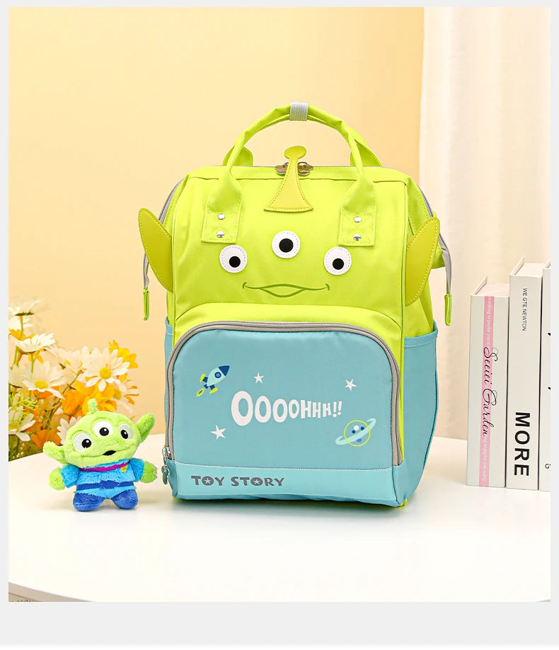 Disney Toy Story New Urine Bag Backpack Luxury Brand Baby Bag Urine Bag Large Capacity Multifunctional Cartoon Fashion Urine Bag