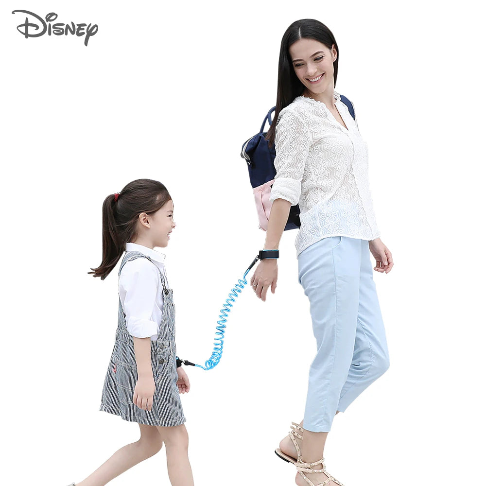 Disney Brand Baby Anti-lost Bracelet With Lock Anti-missing Harness Strap Rope Lock-proof Belt For Kids Toddlers Children 1.8m