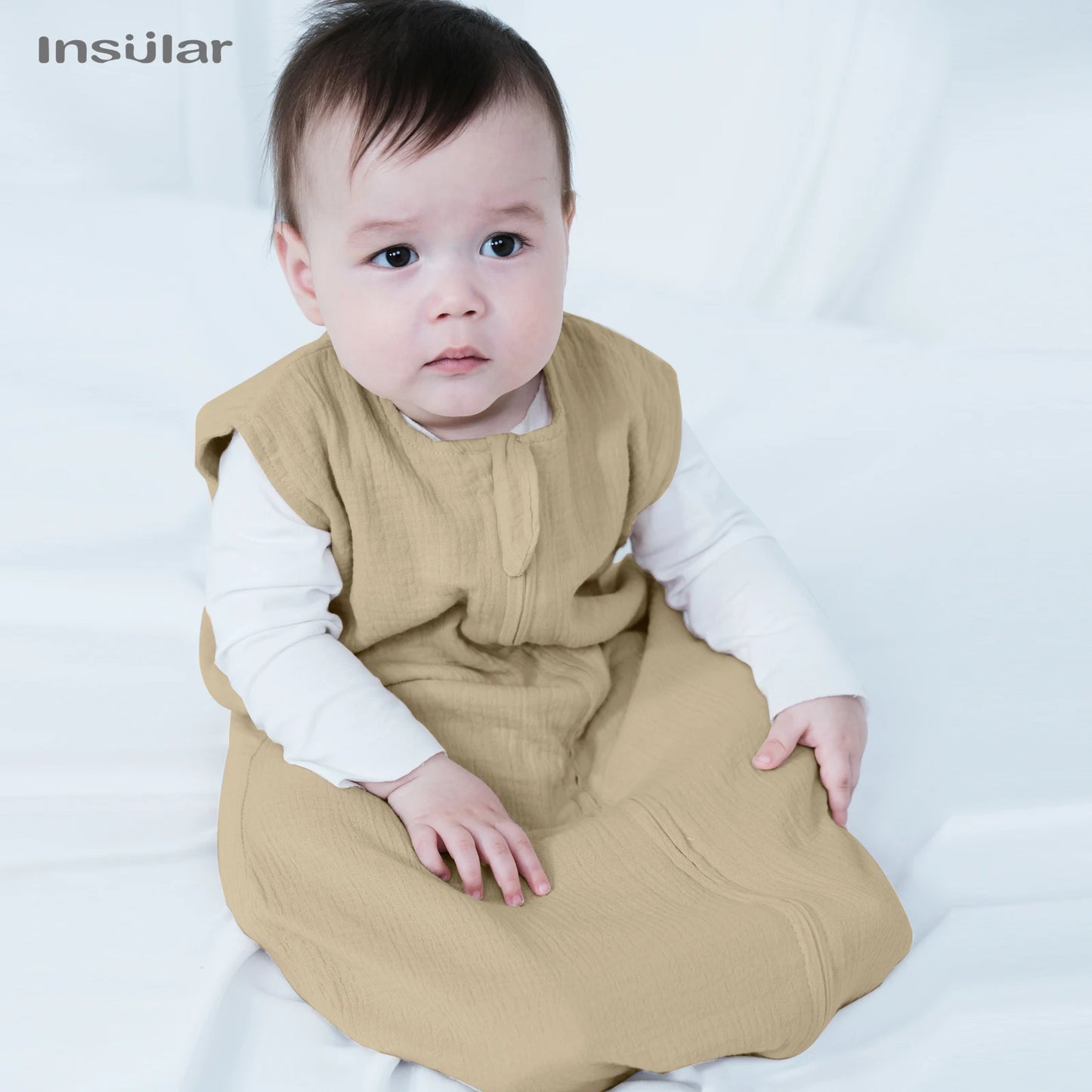 Muslin Cotton Baby Sleeveless Vest Sleeping Bag Kids Pajamas Anti-Kicking Cocoon Newborn Envelope Sleep Sack Bedding For 0-18 M