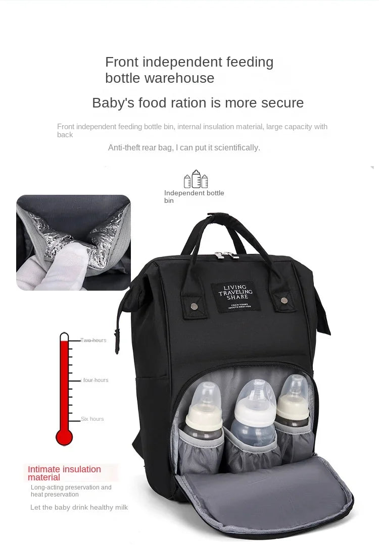 Nappy Backpack Diaper Bag Mummy Large Capacity Bag Mom Baby Multi-Function Waterproof Outdoor Travel Diaper Bags for Baby Care