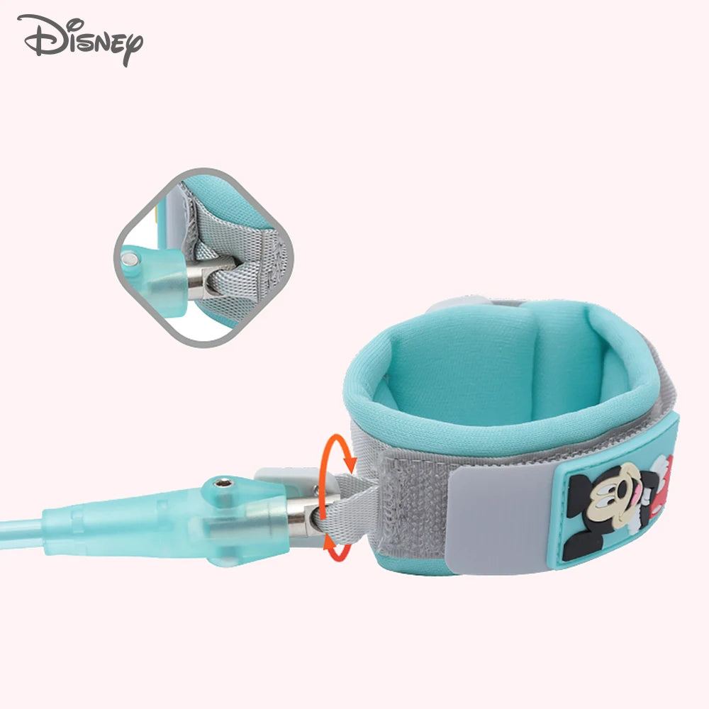 Disney Brand Baby Anti-lost Bracelet With Lock Anti-missing Harness Strap Rope Lock-proof Belt For Kids Toddlers Children 1.8m