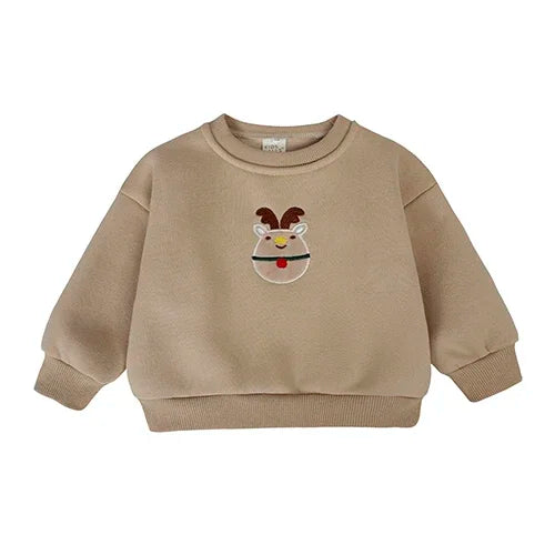 Baby Tops Baby Boy Girl Embroidery Clothing Thick Kids Sweatshirt Clothes Baby Girl Pullover