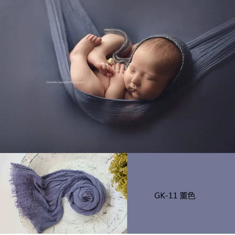 40x180cm Newborn Photography Props Soft High Stretchable Baby Wraps Cotton Swaddling Photo Basket Backdrop Babies Accessories