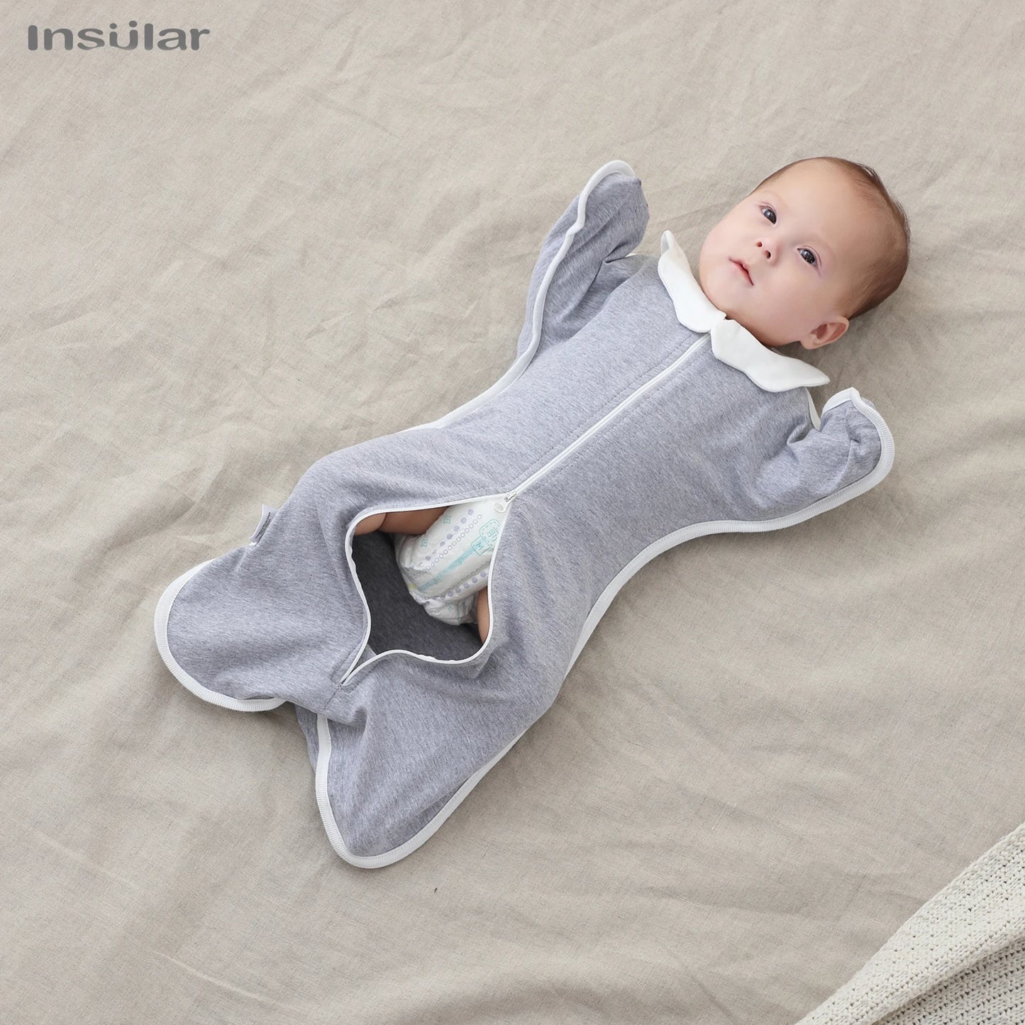 Born Baby Sleeping Bags Raised Hand Anti-shock Cotton Sleepsacks Baby Swaddling Blanket New Born Baby Items Sleeping Bag