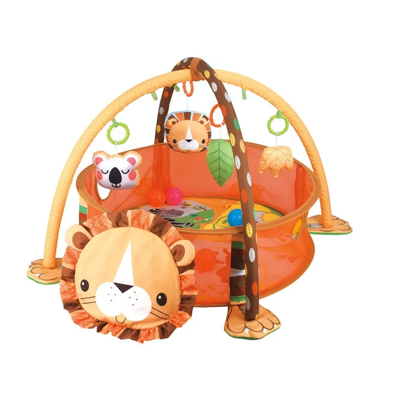 Baby 3-in-1 Fitness Rack Game Blanket Manufacturers Cartoon Animal Crawling Floor Mat Turtle Ocean Ball Pool Comfort