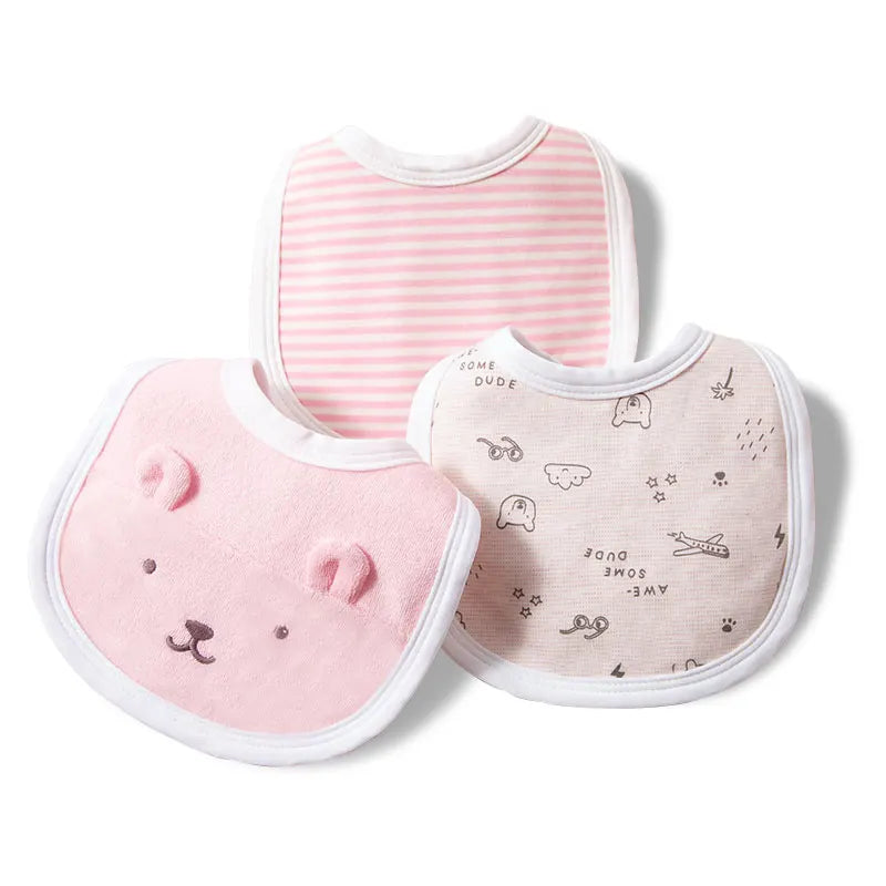 Baby saliva towel baby bib cotton supplies complementary food waterproof anti-vomiting milk newborn cute eating bib