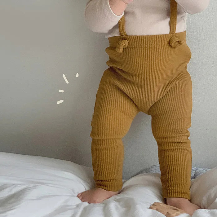 Korea Baby Pants Leggings Cotton Elasticity Pants For Newborn Girl And Boy PP Pants Baby Strap Overalls Toddler Baby Pants 2023