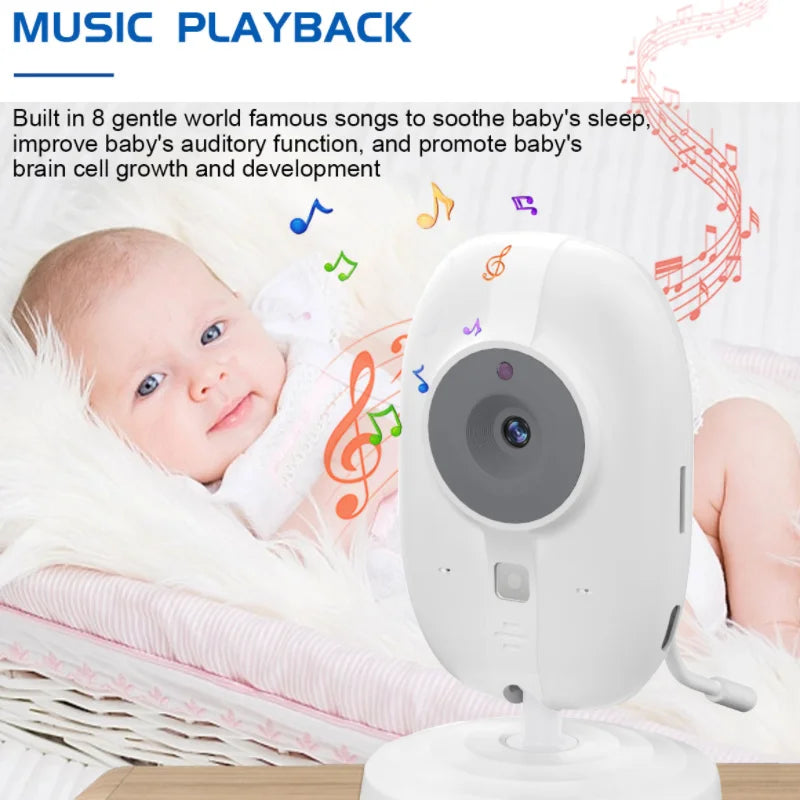 ABM600 Baby Monitor 3.5 Inch Baby Monitor Camera LCD 2.4G Mother Kid Two-way Audio Babysitter Surveillance Camera Video Radio