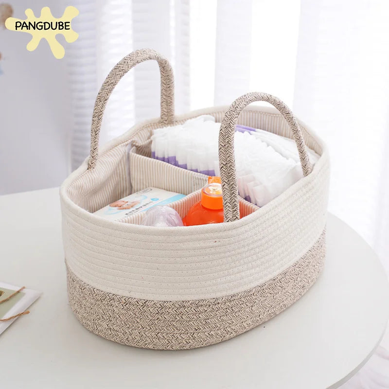 Multifunctional Baby Diaper Box Diaper Bag Baby Hygiene Basket Diaper Organizer Basket Diaper Caddy Basket Diper Stacker Bag