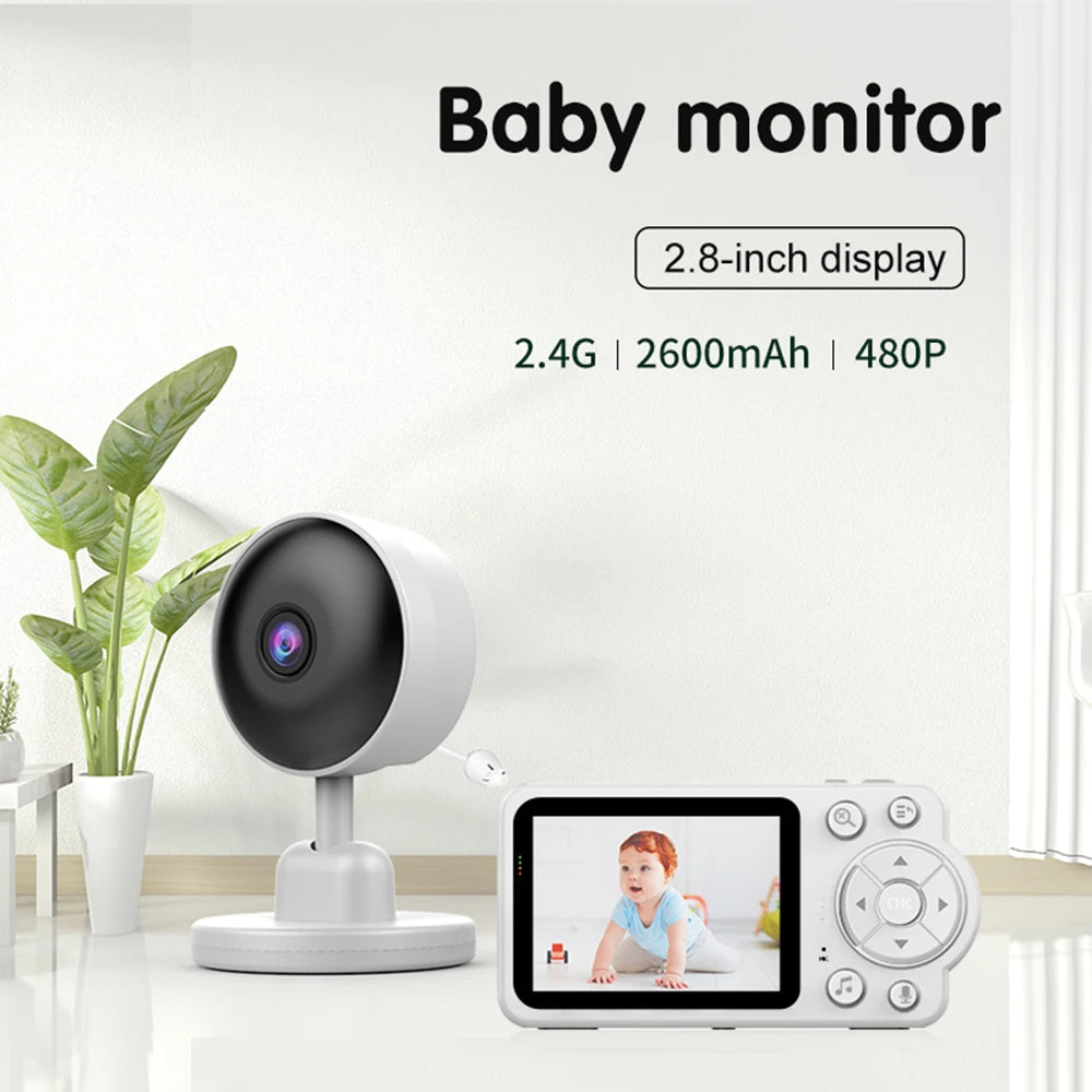 DIDSeth 2MP Video Baby Monitor 2.8IN Active Answer WiFi IP Camera 360° Video Calling Mother Kids Active Call Surveillance