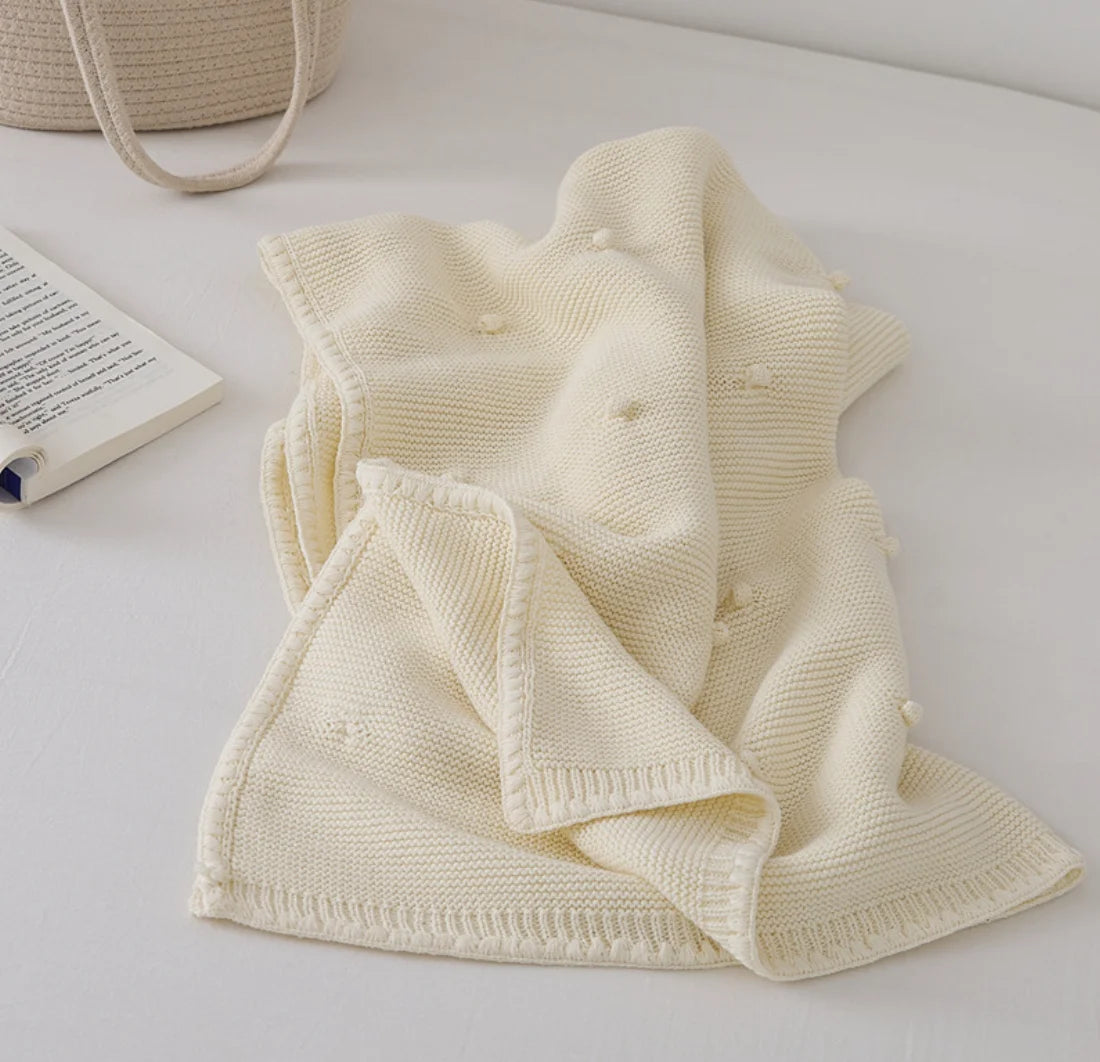 Knitted Baby Blanket Newborn Nordic Throw Blankets For Sofa Cotton Soft Swaddle Blankets For Girl Boy Infant Sleeping Cover