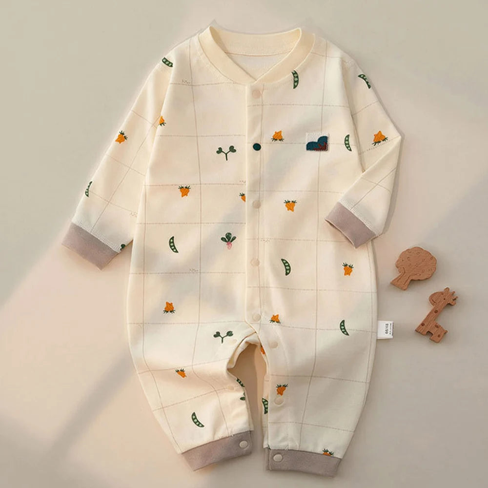 Long Sleeve Baby Rompers For Girls Boys 100% Cotton Spring Autumn Winter Newborn Clothes Infant Onesies