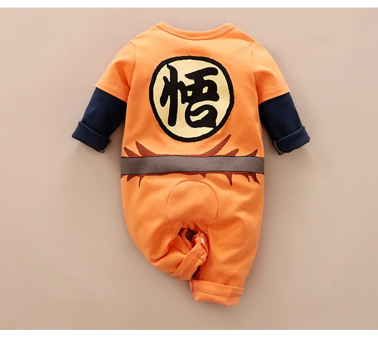 Spring And Autumn Boys And Girls Anime Style Handsome Role Playing Cotton Comfortable Long Sleeve Baby Bodysuit