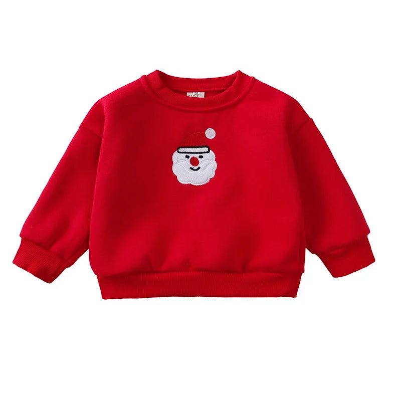 Baby Tops Baby Boy Girl Embroidery Clothing Thick Kids Sweatshirt Clothes Baby Girl Pullover