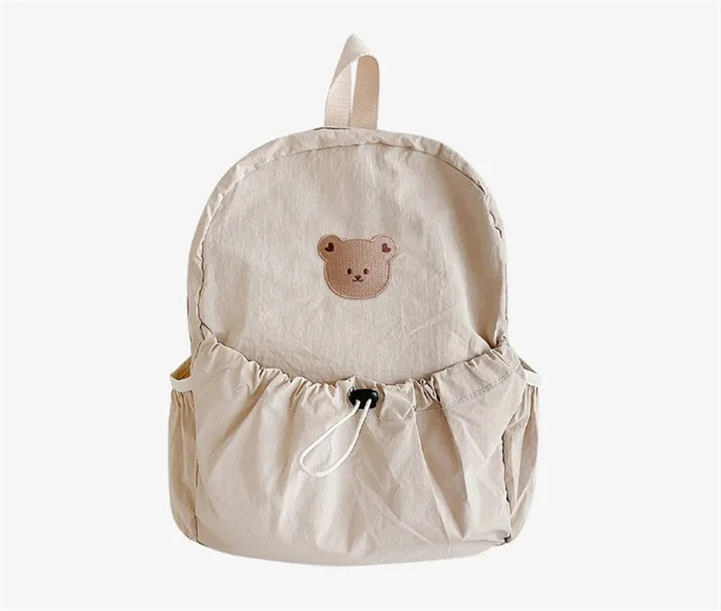 Korean Baby Diaper Backpack Bag Large Capacity Portable Cartoon Bear Travel Shoulder Bags Mommy Bag