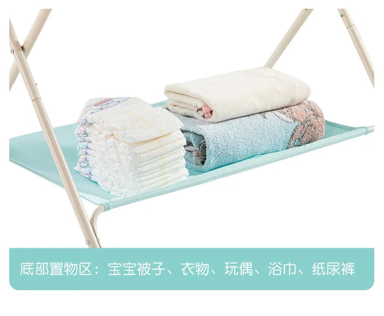 Diaper-Changing Table Baby Care Desk Portable Multifunctional Folding Newborn Baby Bath Diaper Changing Baby Care Table 기저귀 테이블