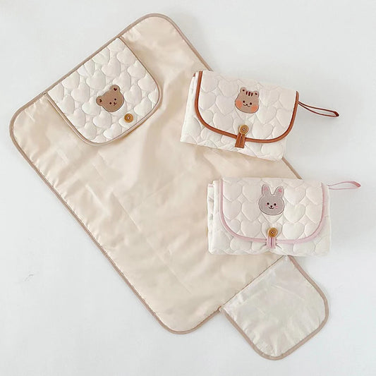 Foldable Portable Diaper Changing Pad Waterproof Baby Infant Diaper Urine Mat for Newborn Simple Bedding Changing Cover Pad