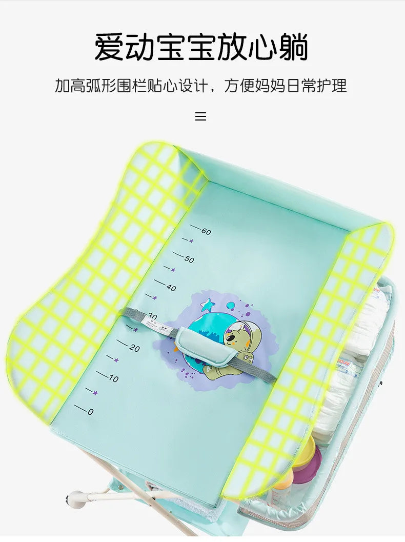 Diaper-Changing Table Baby Care Desk Portable Multifunctional Folding Newborn Baby Bath Diaper Changing Baby Care Table 기저귀 테이블