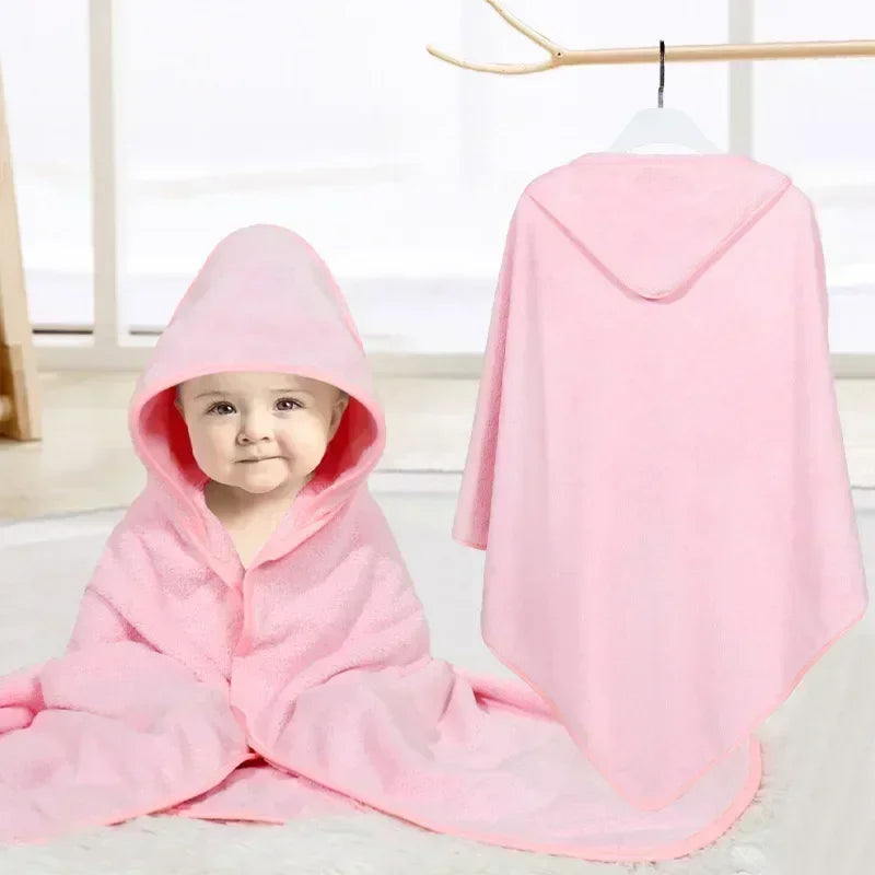 Ultra Soft Baby Bath Towel Unisex Baby Animal Face Hooded Towel with Unique Animal Design Coral Velvet Absorbent Wrap Towel