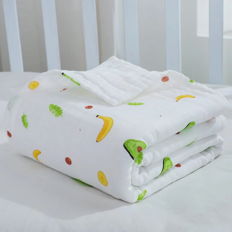 Newborn Baby Thickened Soft Absorbent Bath Towel Six-layer Cotton Gauze Children's Bath Towel Household Infants Bath Towel