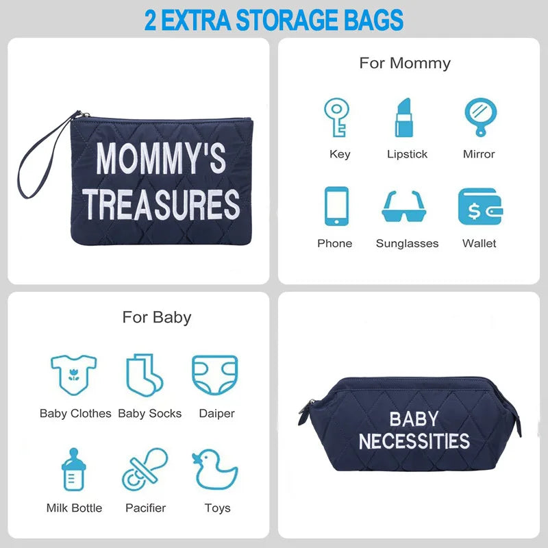 PANGDUBE 5pcs/set Mom Bag Waterproof Baby Diaper Bag Backpack for Moms Fashion Maternity Packages Mommy Baby Bag