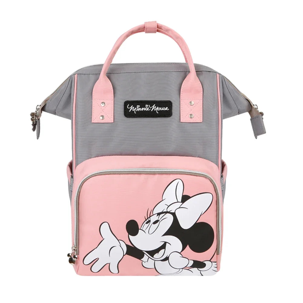 Disney Mickey Minnie USB Diaper Bag Large Capacity Mummy Maternity Nappy Stroller Bag Travel Changing Backpack For Baby Care